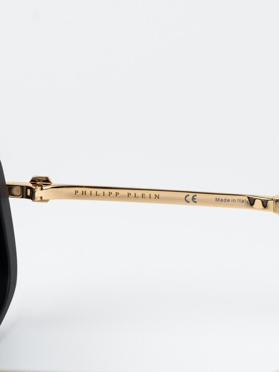 Philipp Plein Women Sunglasses Black Smoke Rainbow Mirror Pilot SPP008M 703V main image 5